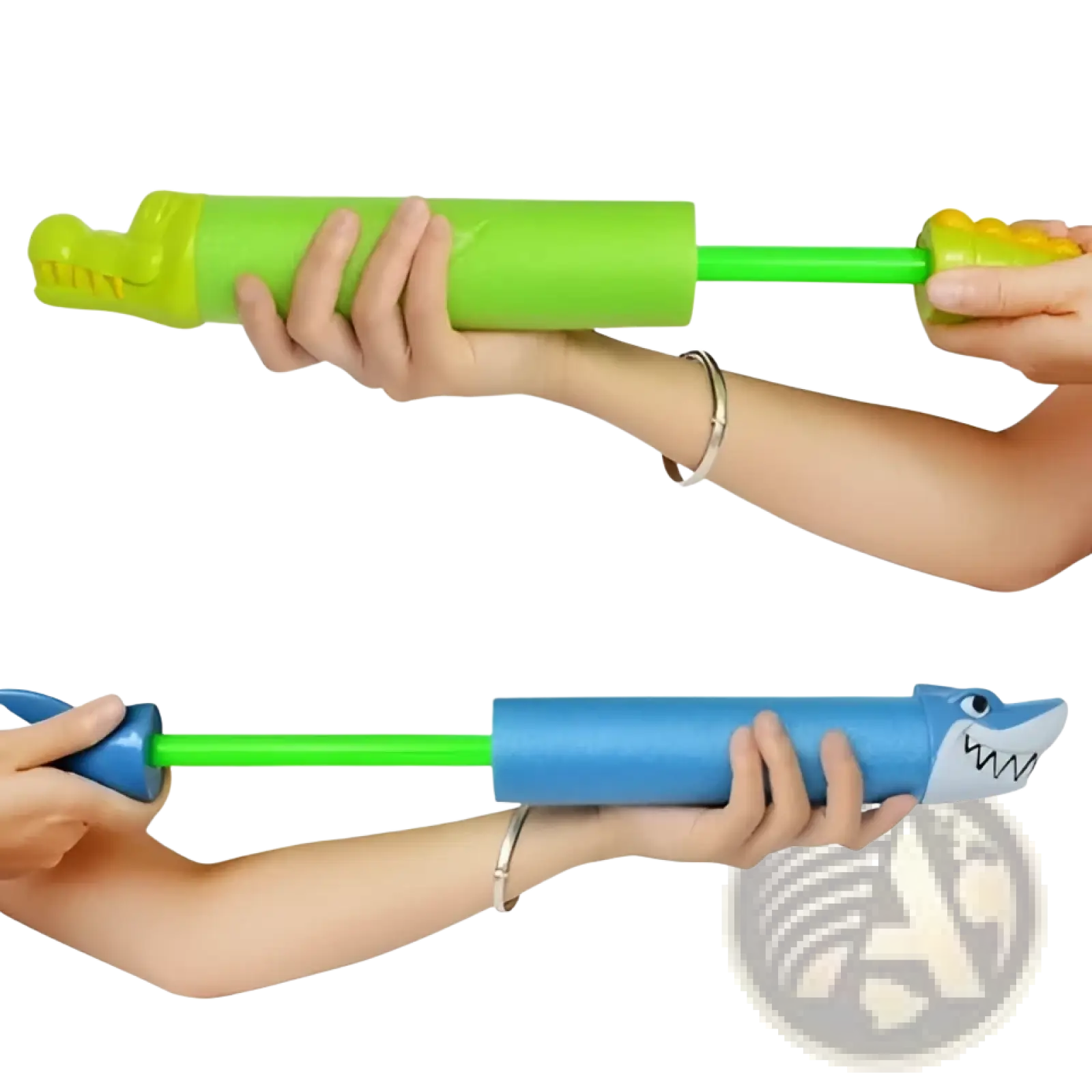 Shark & Crocodile Foam Water Gun Blaster | Kids Pool Toy | 2 Styles | 2 Colors | ARBA Global - Niksstuff