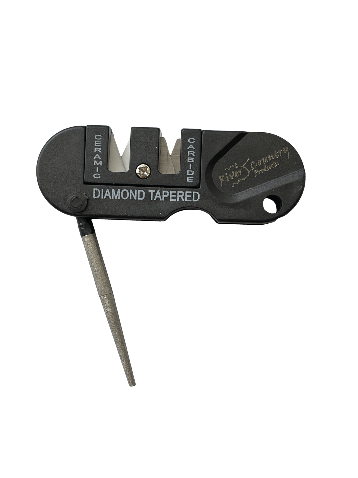 River Country Gear RCP Knife Sharpener – Dual-Stage, Non-Slip Base, Camping & Kitchen