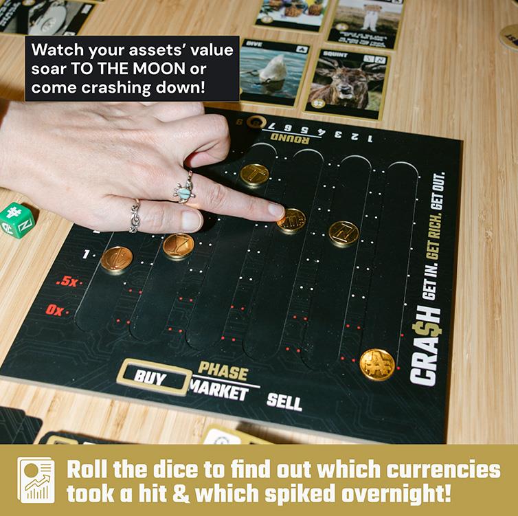 Crash – Crypto Parody Trading Card Game | 2-6 Players, Ages 14+