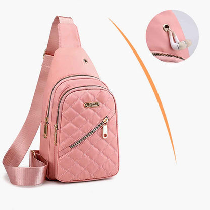 Women's Shoulder Sling Bag – Nylon Adjustable Strap Crossbody Purse