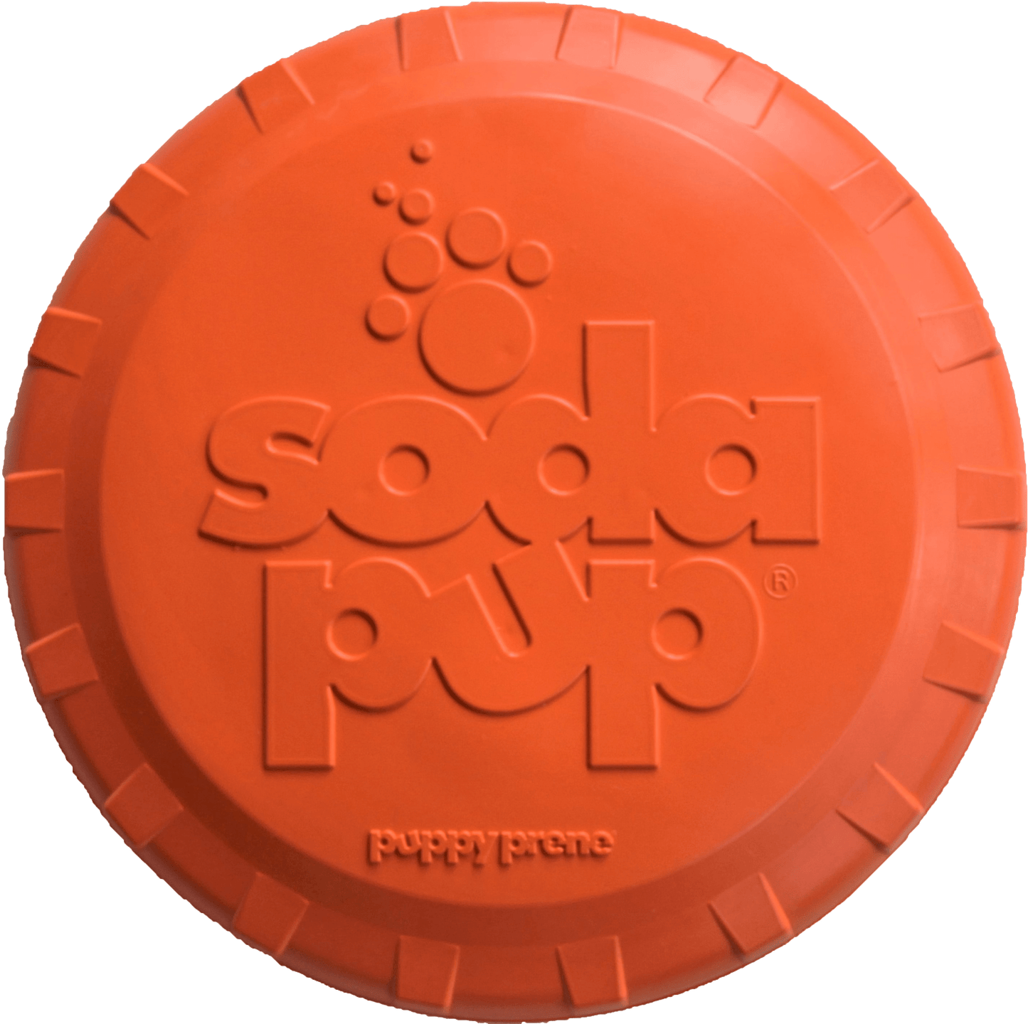 Bottle Top Flyer Rubber Frisbee for Dogs by SodaPup