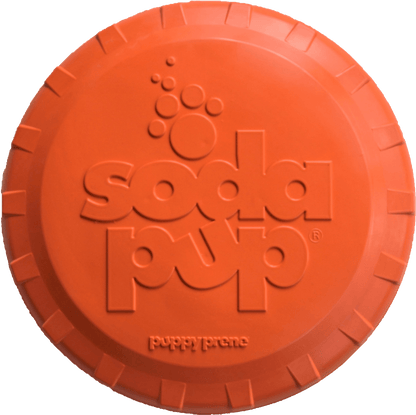 Bottle Top Flyer Rubber Frisbee for Dogs by SodaPup