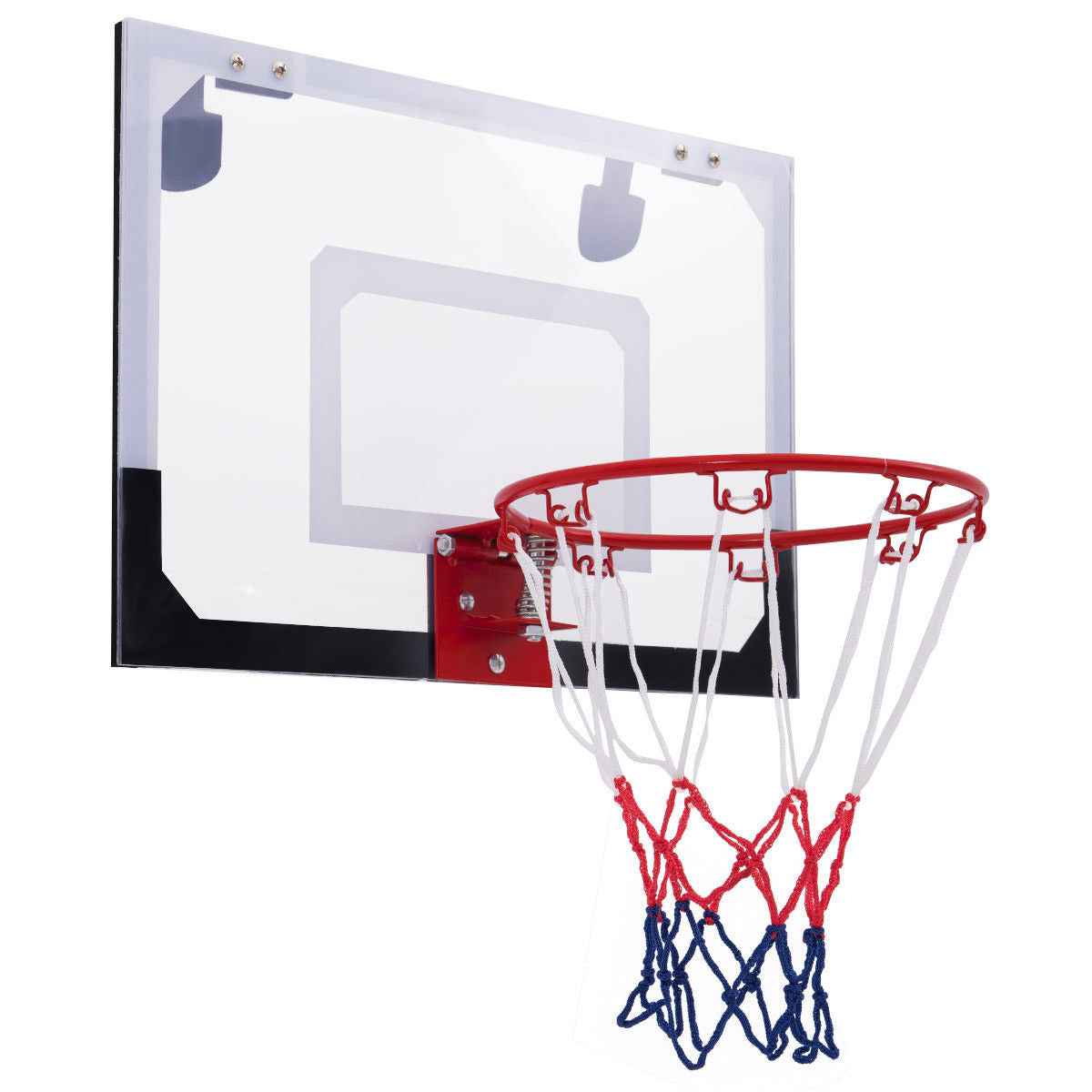 Over-the-Door Mini Basketball Hoop with Basketball and 2 Nets