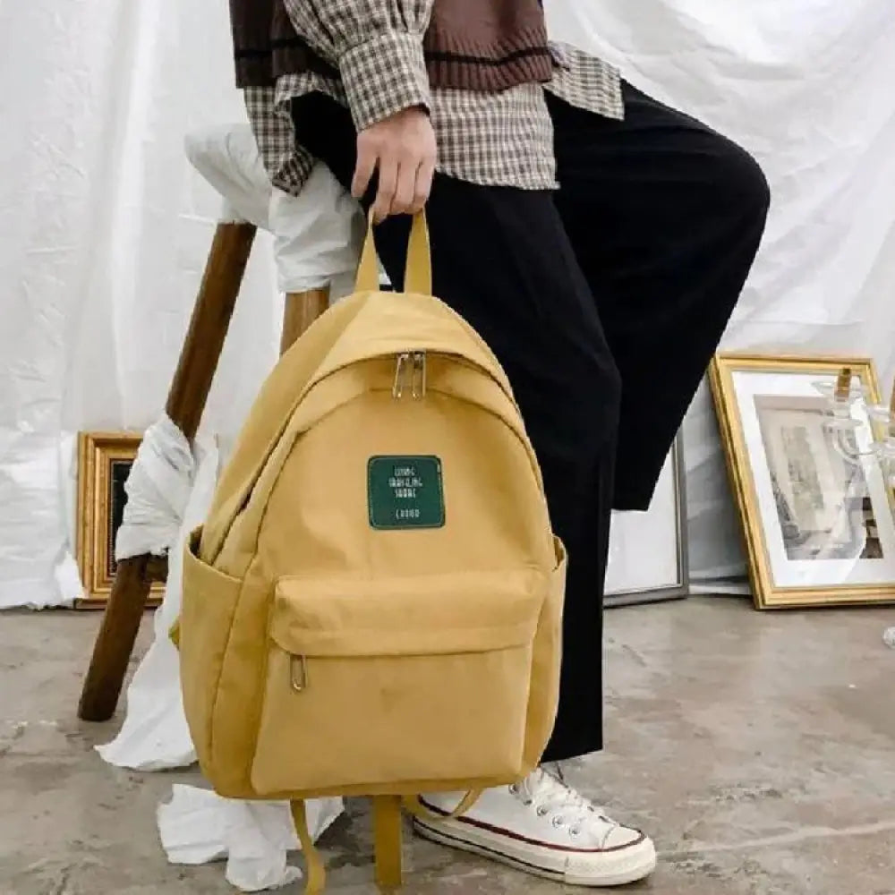Women's Korean Corduroy Backpack | Pastel School & Travel Bag | 5 Colors | Large Capacity | ARBA Global - Niksstuff