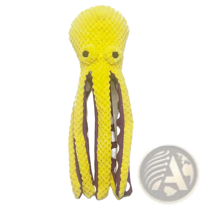Squeaky Octopus Plush Pet Toy | Crocheted Textured Fabric | 3 Colors | 32cm | ARBA Global - Niksstuff