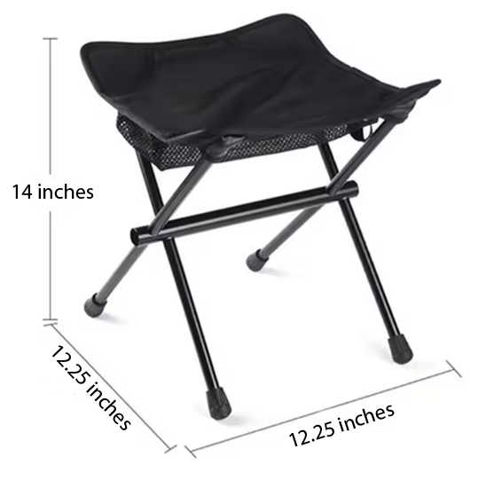 River Country Gear Foldable Camping Stool – Lightweight, Up to 250 lbs, Portable