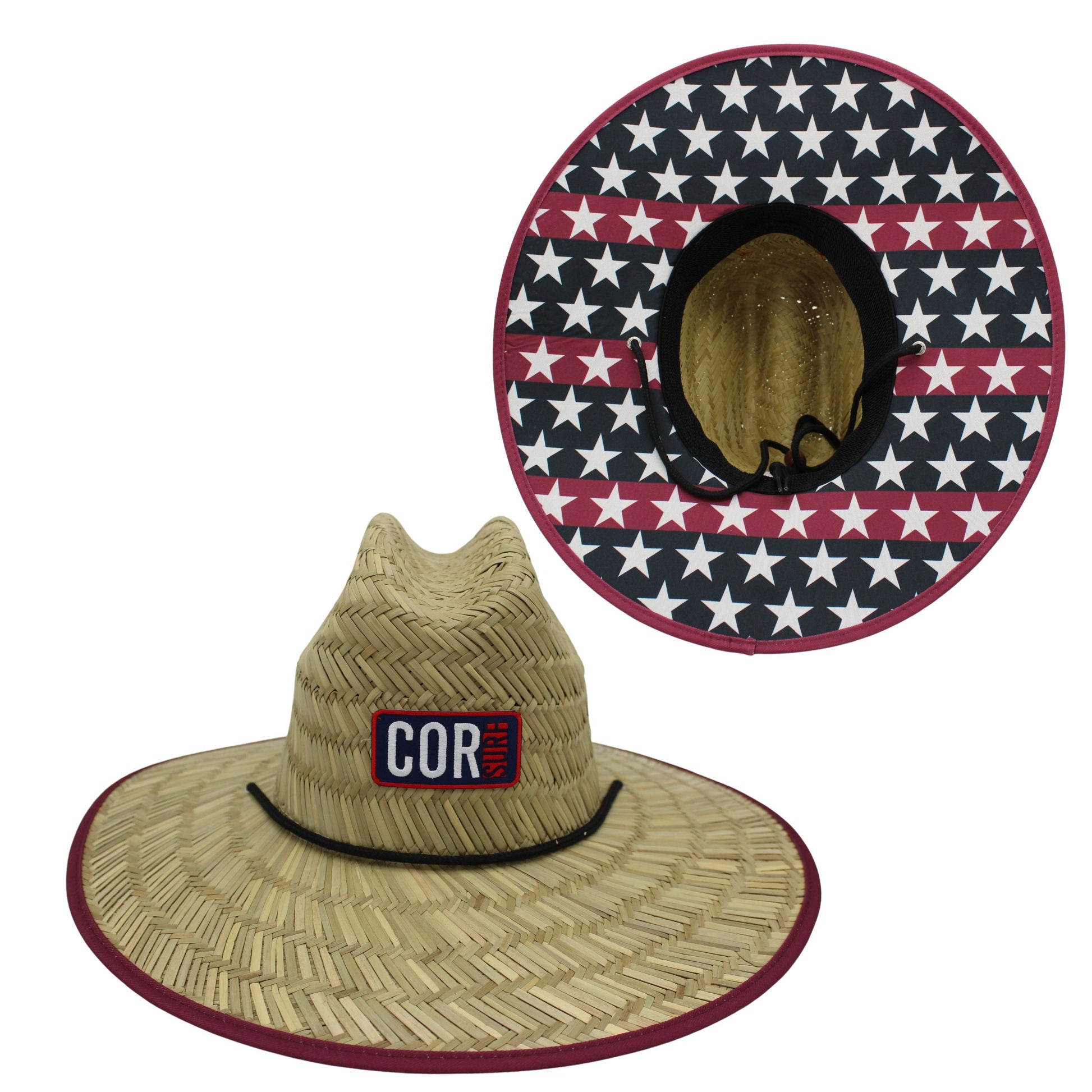 Straw Lifeguard Sun Hat for Adults | 9 Prints | COR Surf - Niksstuff