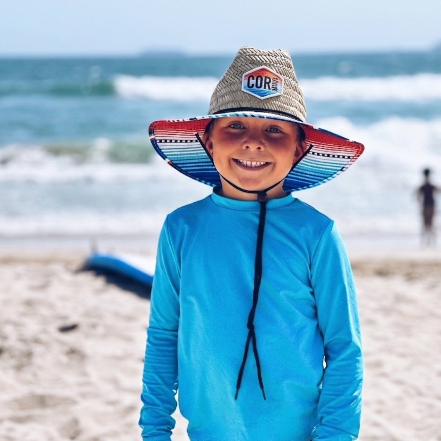 Kids Sarape Straw Beach Hat | UPF 50+ Sun Protection | Boys & Girls - Niksstuff