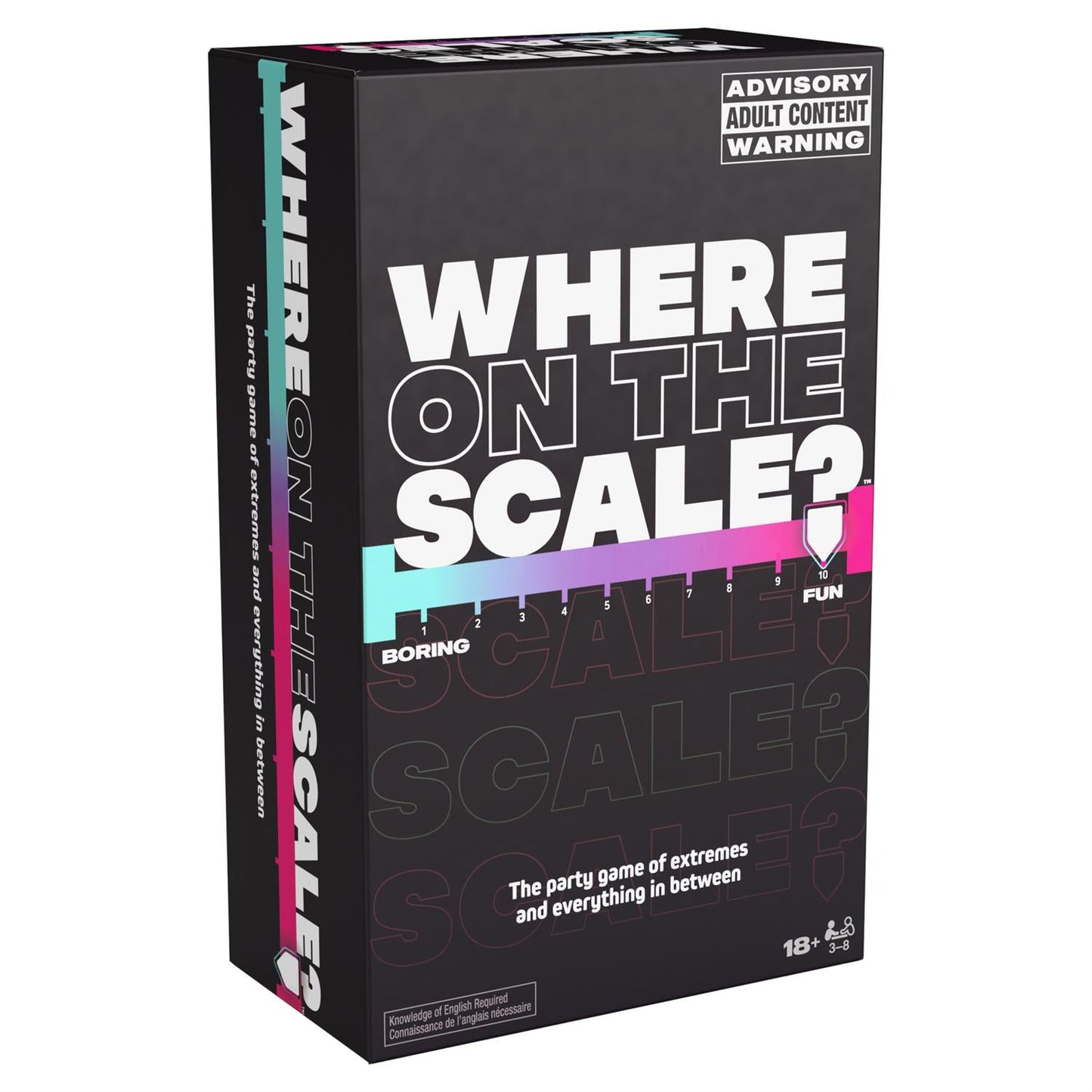 Where on the Scale? – Adult Party Card Game | 3-8 Players, Ages 18+