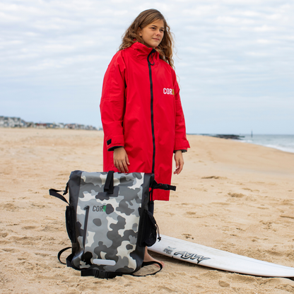 Waterproof Swim Parka Red | COR Surf | XS–Large | 5-Year Warranty - Niksstuff
