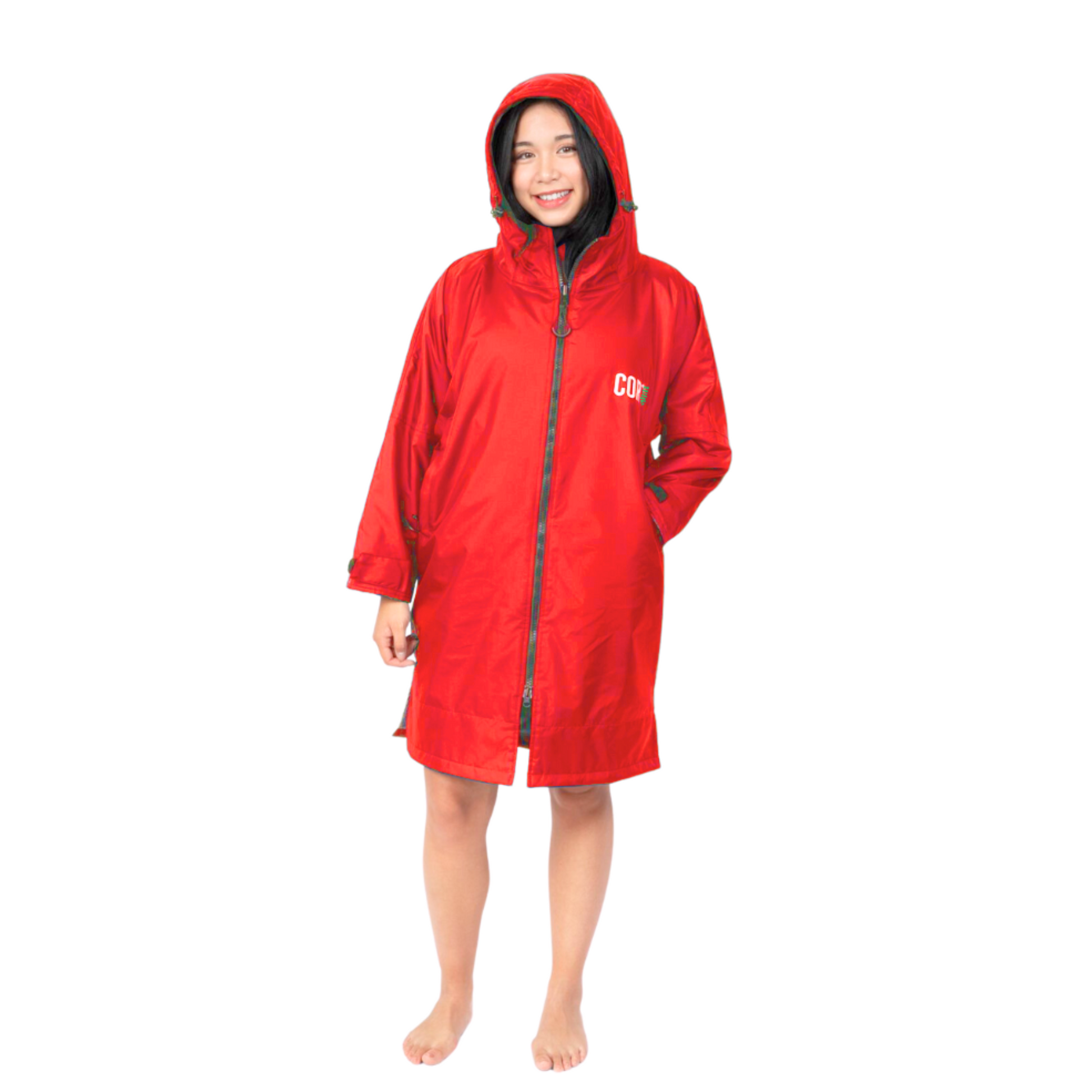 Waterproof Swim Parka Red | COR Surf | XS–Large | 5-Year Warranty - Niksstuff