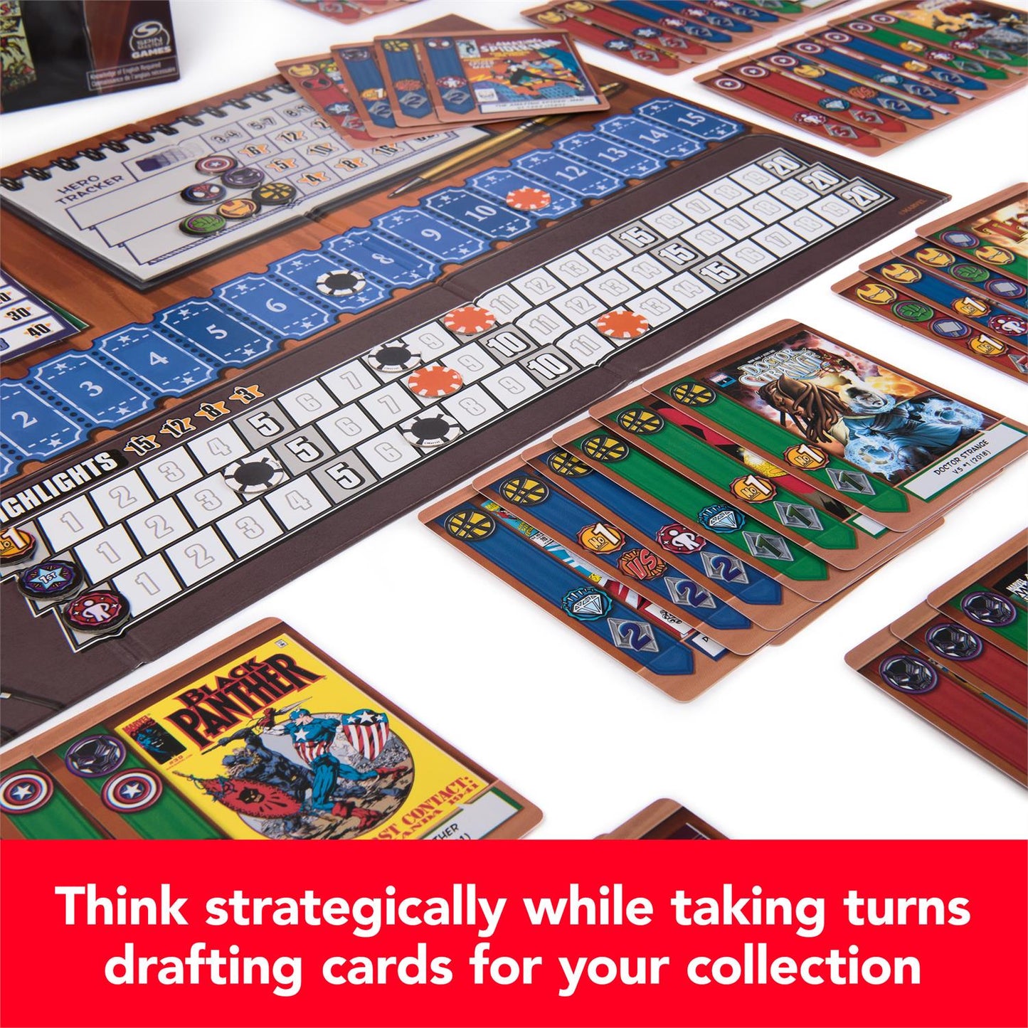 Marvel Comic Hunters – Comic Collecting Strategy Card Game | 1-4 Players, Ages 14+