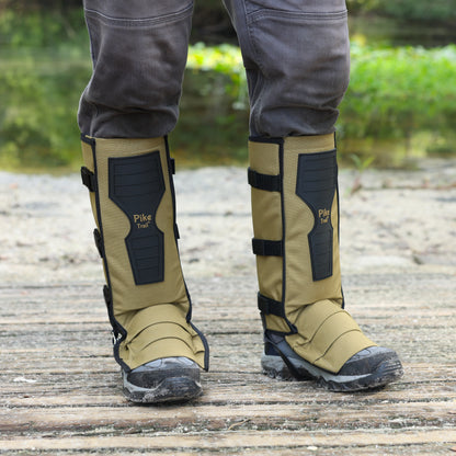 Pike Trail Snake Gaiters | 360° Protection | Double-Wall Core | One Size | Black, Coyote Tan, Olive Drab