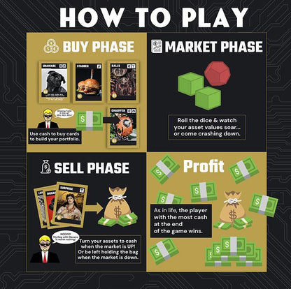 Crash – Crypto Parody Trading Card Game | 2-6 Players, Ages 14+