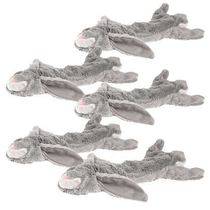 Jeffers Thinnies Unstuffed Plush Dog Toys | 21"L | Rabbit, Fox, Raccoon, Skunk, or Chipmunk | Single or 5-Pack - Niksstuff