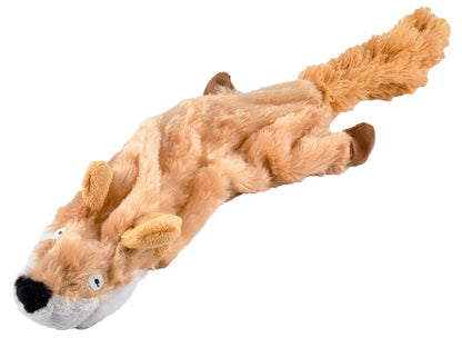 Jeffers Thinnies Unstuffed Plush Dog Toys | 21"L | Rabbit, Fox, Raccoon, Skunk, or Chipmunk | Single or 5-Pack - Niksstuff