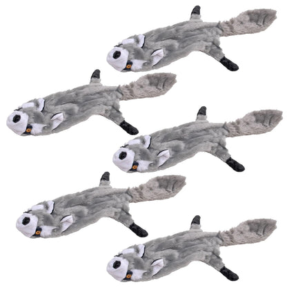 Jeffers Thinnies Unstuffed Plush Dog Toys | 21"L | Rabbit, Fox, Raccoon, Skunk, or Chipmunk | Single or 5-Pack - Niksstuff