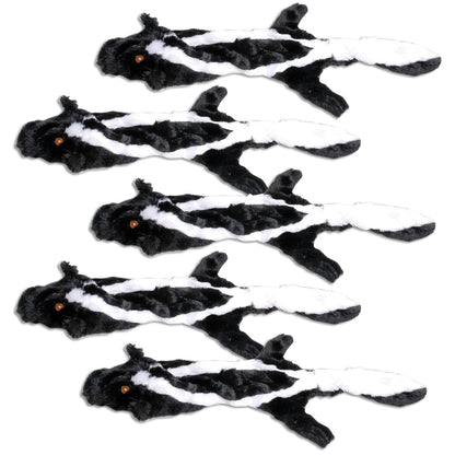 Jeffers Thinnies Unstuffed Plush Dog Toys | 21"L | Rabbit, Fox, Raccoon, Skunk, or Chipmunk | Single or 5-Pack - Niksstuff