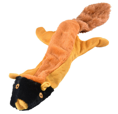 Jeffers Thinnies Unstuffed Plush Dog Toys | 21"L | Rabbit, Fox, Raccoon, Skunk, or Chipmunk | Single or 5-Pack - Niksstuff