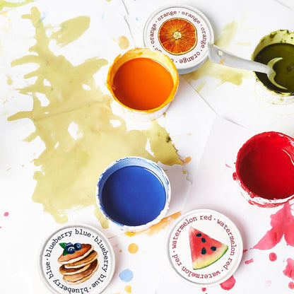 Finger Paint – Food-Safe, Non-GMO, Shelf-Stable | Made with Organic Fruit & Vegetable Extracts | Ages 3+