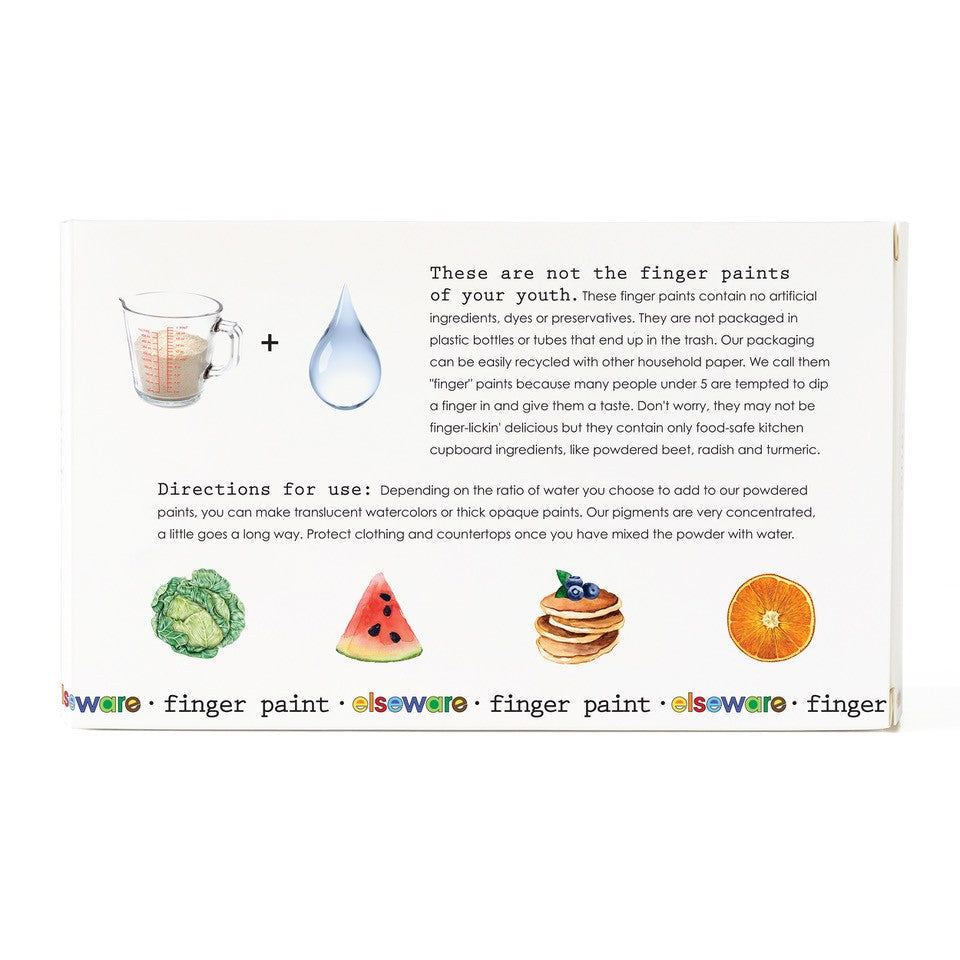 Finger Paint – Food-Safe, Non-GMO, Shelf-Stable | Made with Organic Fruit & Vegetable Extracts | Ages 3+