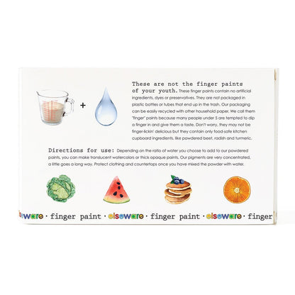 Finger Paint – Food-Safe, Non-GMO, Shelf-Stable | Made with Organic Fruit & Vegetable Extracts | Ages 3+