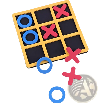 Tic-Tac-Toe Board Game | EVA Foam | 15×15 cm | 1, 2 or 3 Pack | Kids & Adults