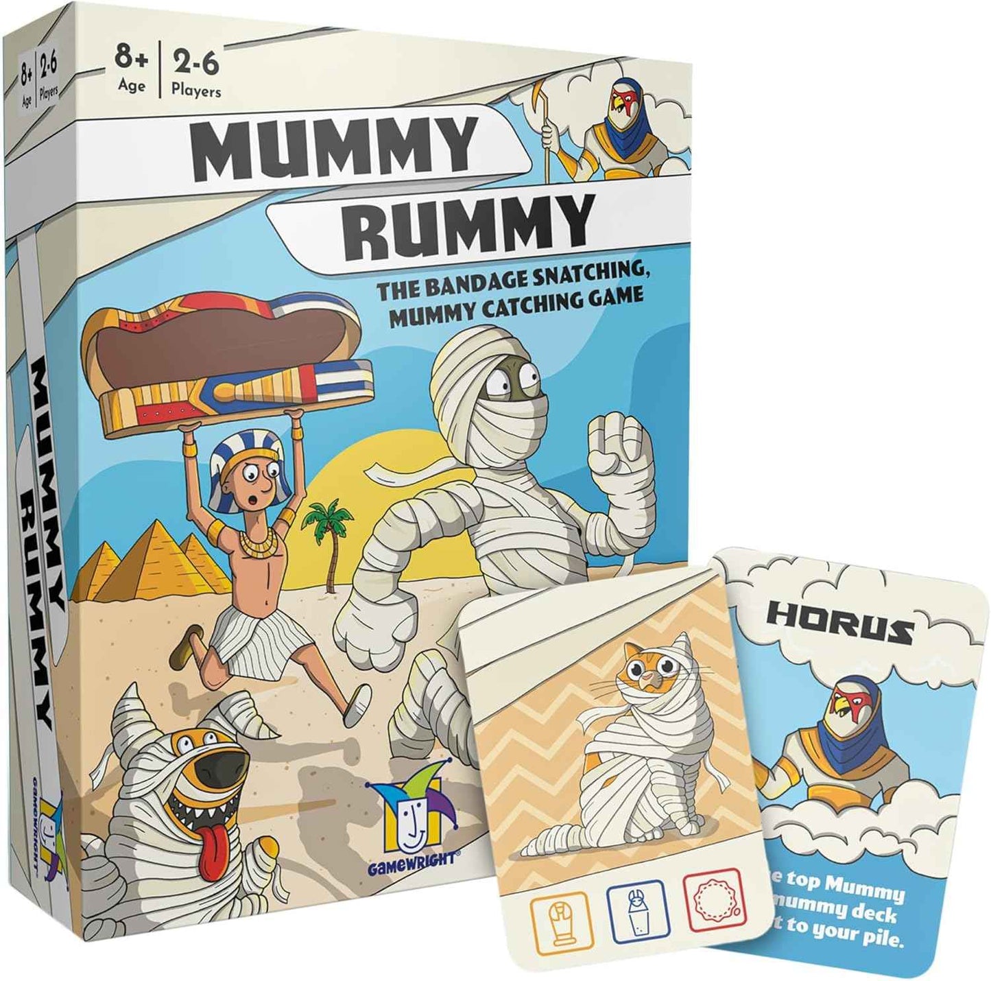 Mummy Rummy Card Game by Gamewright | 2–6 Players | Ages 8+