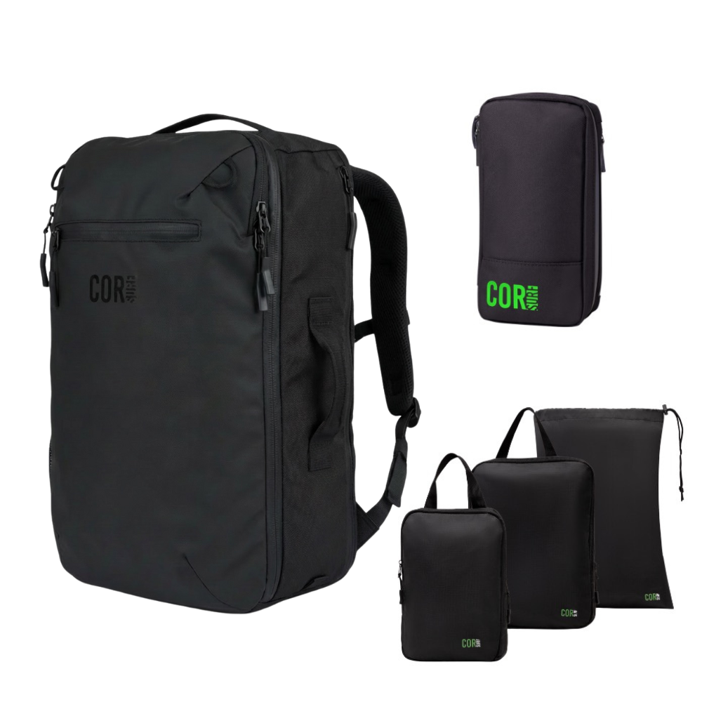 Island Hopper Travel Bundle | Backpack + Packing Cubes + Toiletry Bag - Niksstuff