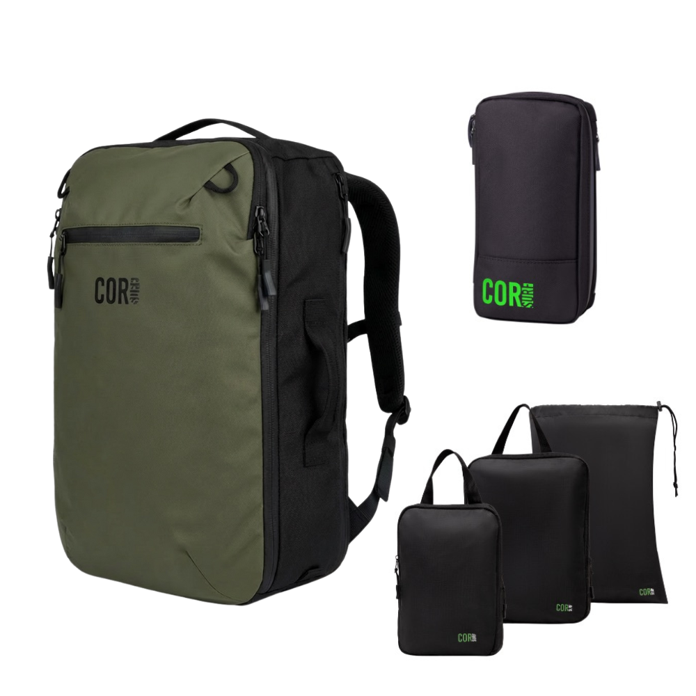 Island Hopper Travel Bundle | Backpack + Packing Cubes + Toiletry Bag - Niksstuff