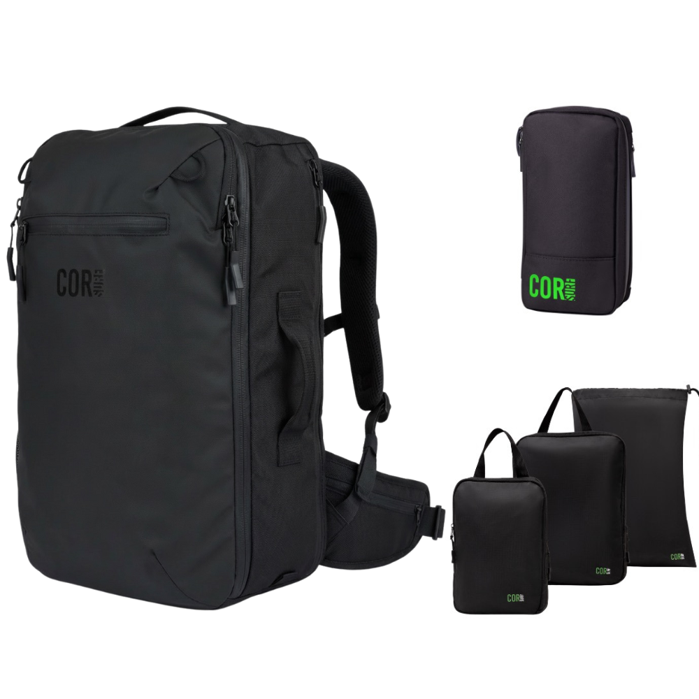 Island Hopper Travel Bundle | Backpack + Packing Cubes + Toiletry Bag - Niksstuff