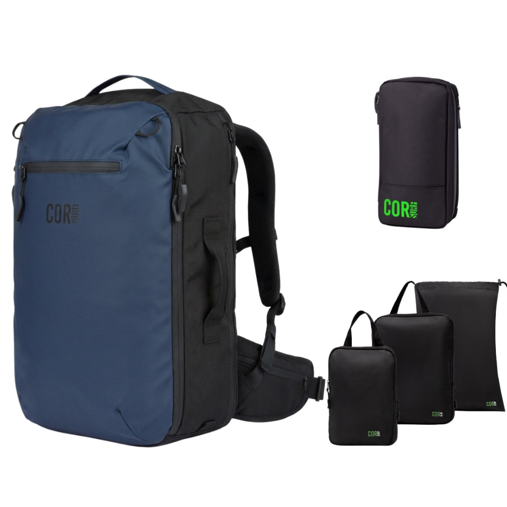 Island Hopper Travel Bundle | Backpack + Packing Cubes + Toiletry Bag - Niksstuff