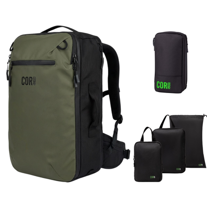 Island Hopper Travel Bundle | Backpack + Packing Cubes + Toiletry Bag - Niksstuff