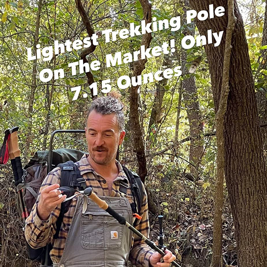 Pike Trail Carbon Fiber Trekking Poles | 7.4 oz | 24–54" Adjustable | Cork + EVA Grip