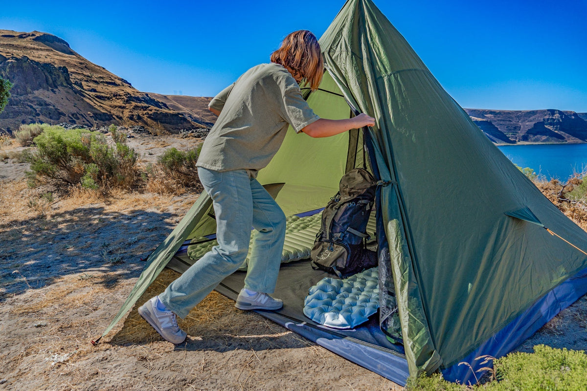 River Country Gear Trekker Tent 4 – 4-Person Backpacking Tent with Rainfly & Ventilation