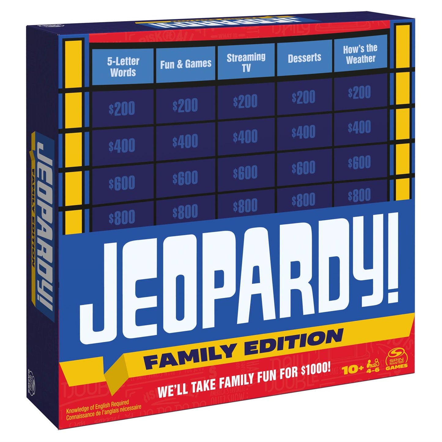 Jeopardy! Family Edition Board Game | 4-6 Players | Ages 10+ - Niksstuff
