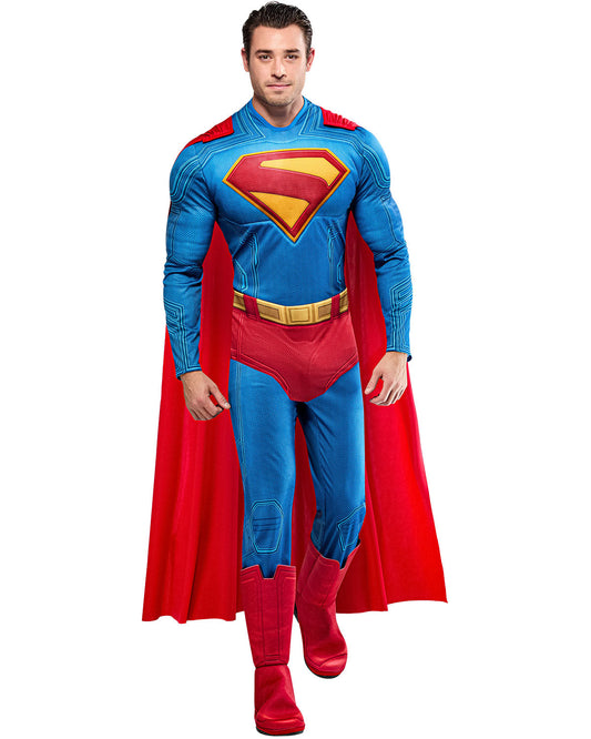Superman Deluxe Adult Padded Costume with Cape