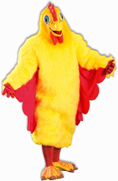 Deluxe Adult Classic Chickie Chicken Costume - Yellow Jumpsuit