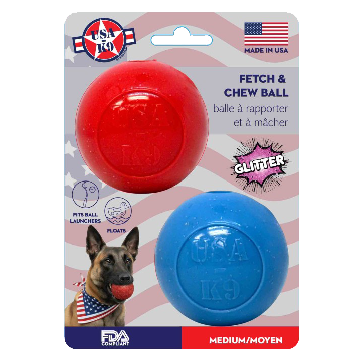 SodaPup Glitter Ball 2-Pack Dog Toy - Floating Treat Dispenser
