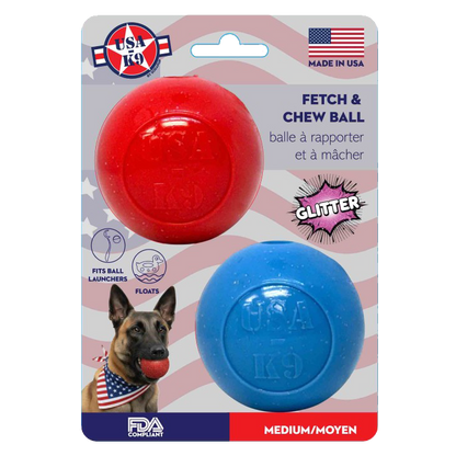 SodaPup Glitter Ball 2-Pack Dog Toy - Floating Treat Dispenser