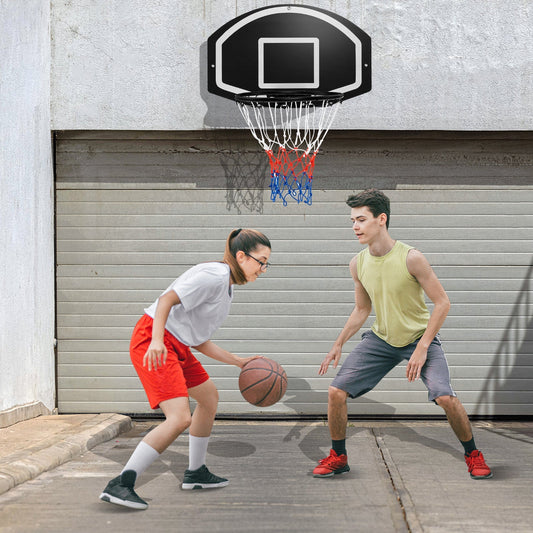 Wall Mounted Basketball Hoop | Shatterproof Backboard | Solid Metal Rim | Kids, Teens & Adults | Indoor & Outdoor