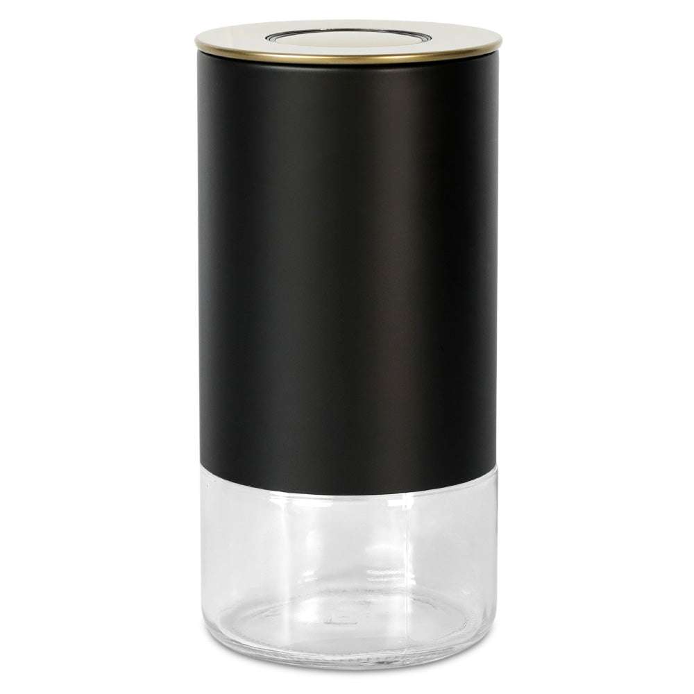 Kaffe 12oz Round Glass and Stainless Steel Storage Container