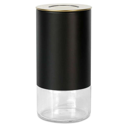 Kaffe 12oz Round Glass and Stainless Steel Storage Container