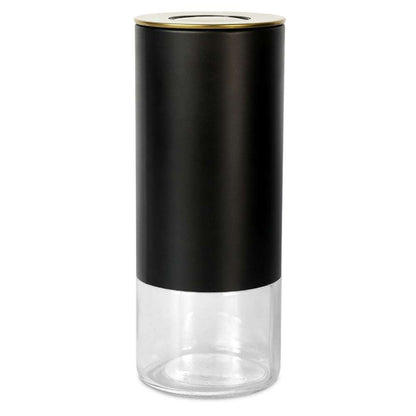 Kaffe 16oz Round Glass & Stainless Steel Storage Container