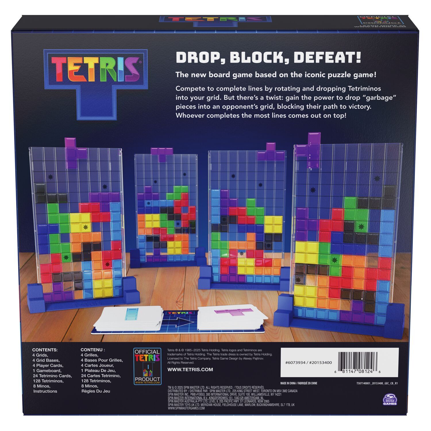 Tetris The Board Game | Competitive Puzzle Game | 2-4 Players Ages 8+ - Niksstuff