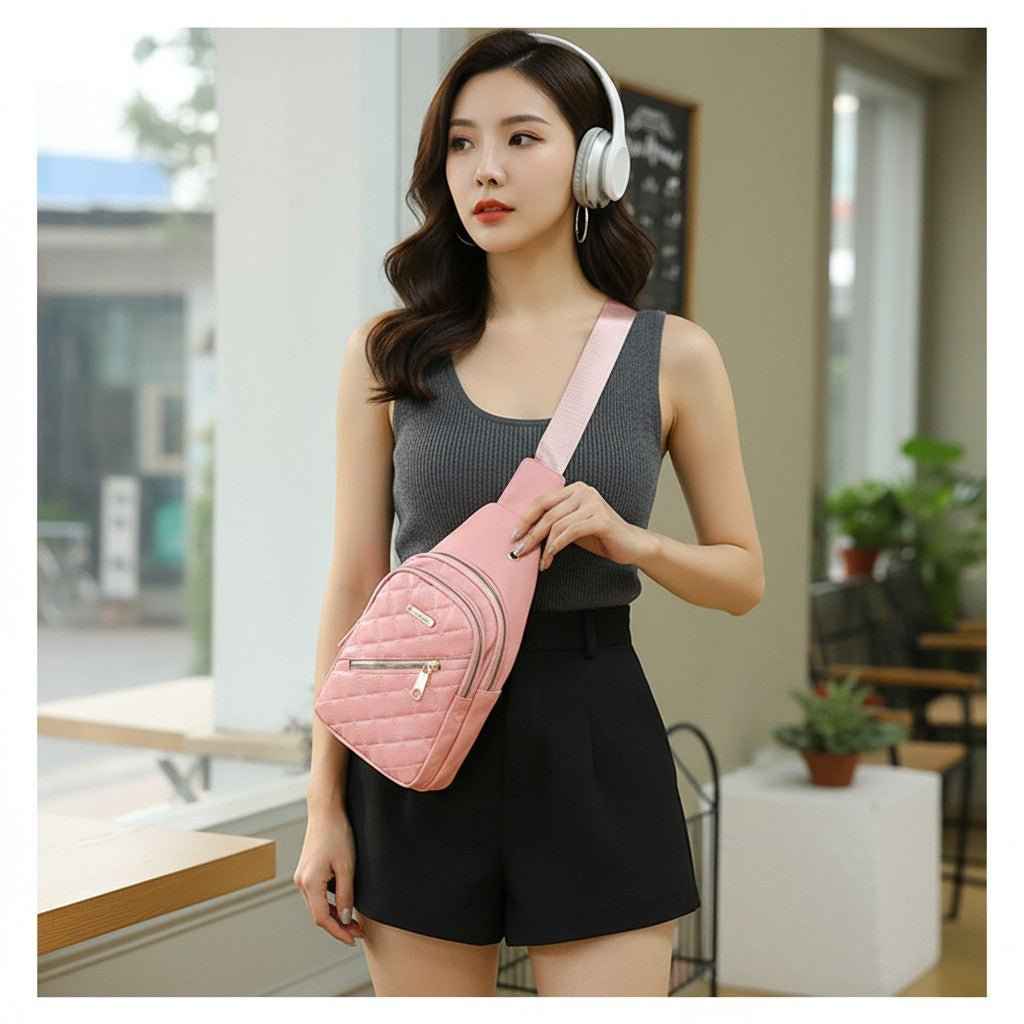 Women's Shoulder Sling Bag – Nylon Adjustable Strap Crossbody Purse