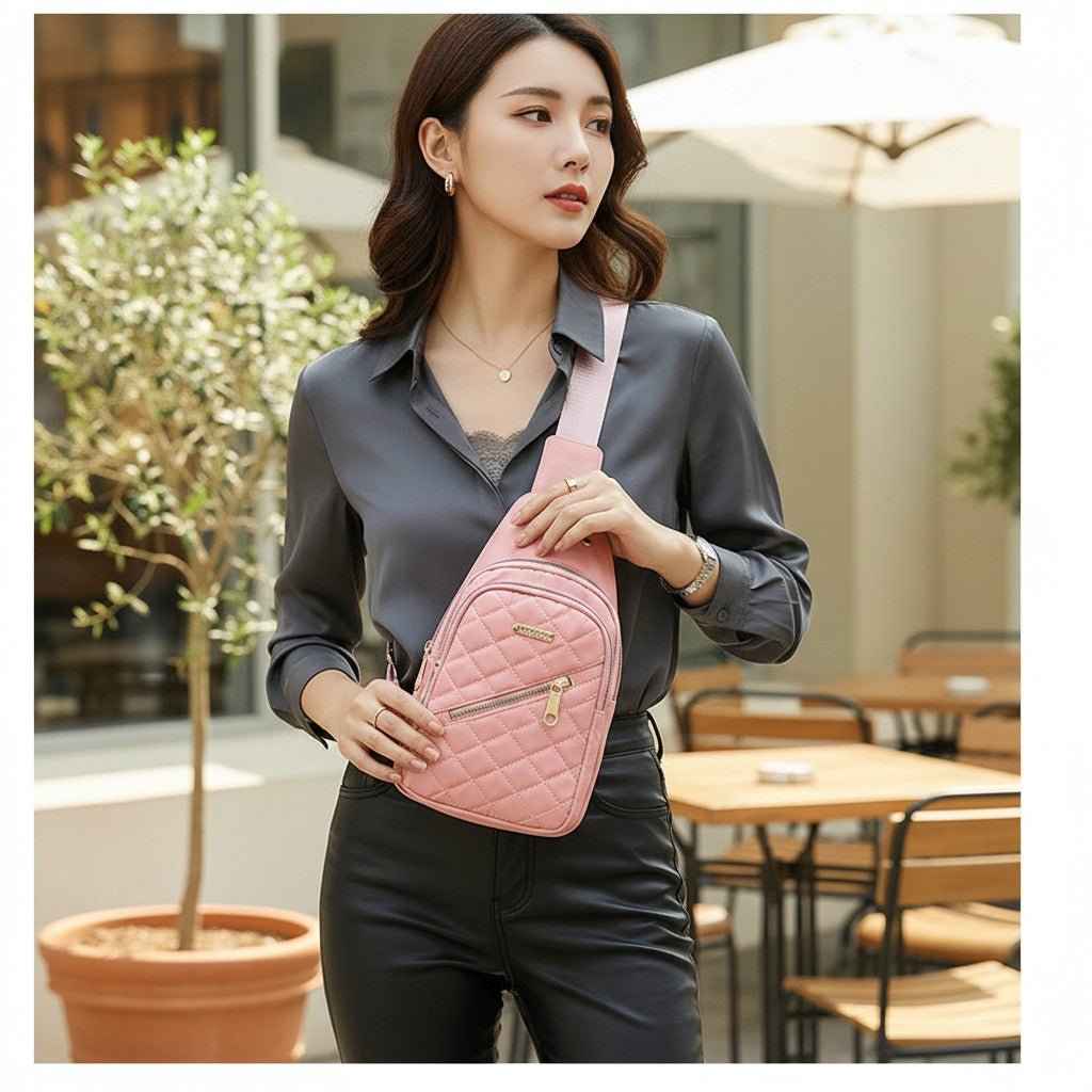 Women's Shoulder Sling Bag – Nylon Adjustable Strap Crossbody Purse