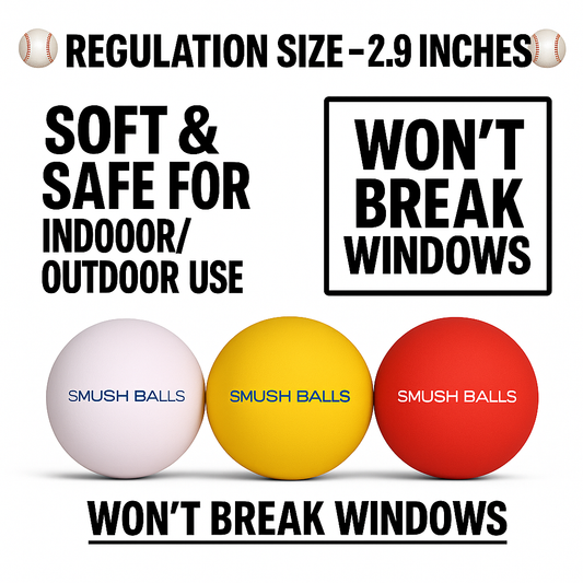 Multicolor Smushballs Training Baseballs - Niksstuff