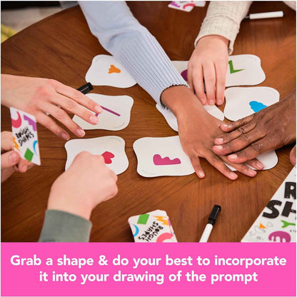 Rough Shapes - Quick Draw Party Game for Ages 8+