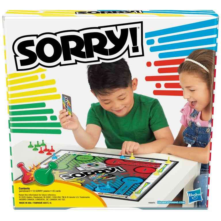 Classic Sorry! Game by Hasbro | 2–4 Players | Ages 6+